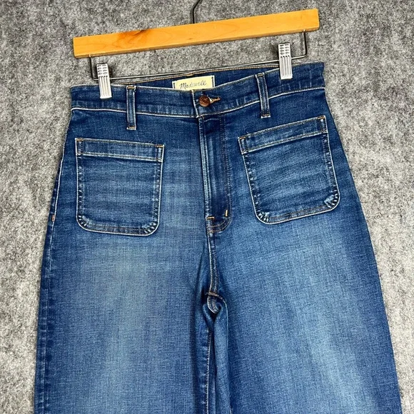 Madewell Emmet Wide Leg Jeans Size 28 Like New - Picture 13 of 15